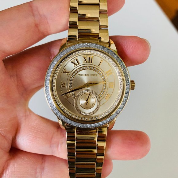 Michael Kors Madelyn Pavé Gold-Tone Watch, 40mm main image 8